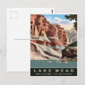 Lake Mead, Nevada, Reizen Briefkaart (Voorkant / Achterkant)
