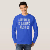 Lake Mead roept, ik moet gaan vissen Lange Mouwen T-shirt (Voorkant volledig)