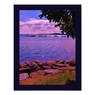 Lake Mendota Boats Foto Afdruk