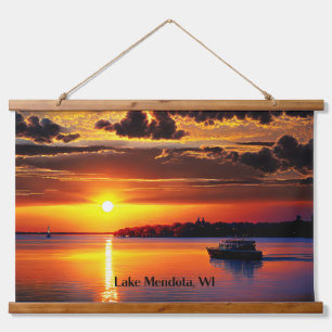 Lake Mendota, WI, Hangend Wandkleed