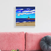 Lake Michigan - Canvas (8 "x8") Afdruk (Insitu (Woonkamer))