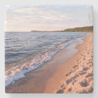 Lake Michigan en Good Harbour Stenen Onderzetter