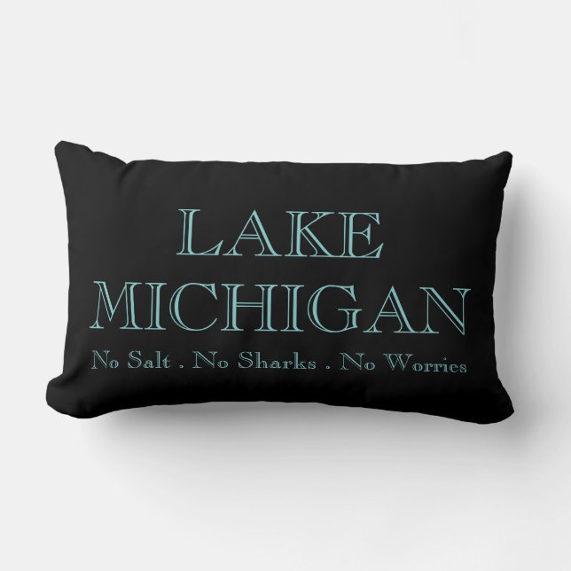 Lake Michigan - geen zout geen haaien geen zorgen Kussen (Voorkant)
