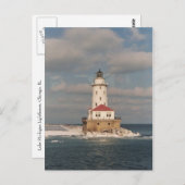 Lake Michigan Lighthouse Briefkaart (Voorkant / Achterkant)