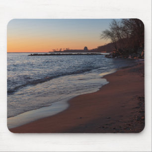 Lake Michigan North Shore Milwaukee bij dageraad Muismat