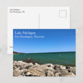 Lake Michigan, Port Washington, WI Briefkaart (Voorkant / Achterkant)