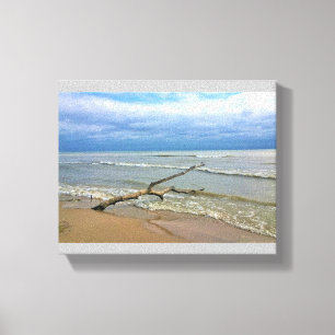 Lake Michigan, Sheboygan, Wisconsin Canvas Afdruk