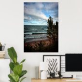 Lake Michigan - St. Ignace, MI Poster (Thuiskantoor)