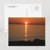 Lake Michigan Sunset Briefkaart (Voorkant / Achterkant)