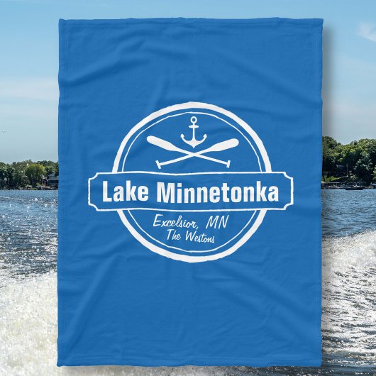 Lake Minnetonka Minnesota ankerplaats en naam Fleece Deken
