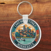 Lake Minnetonka, Minnesota vissen en varen Sleutelhanger (Achterkant)