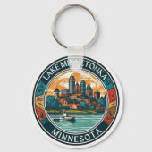 Lake Minnetonka, Minnesota vissen en varen Sleutelhanger (Achterkant)