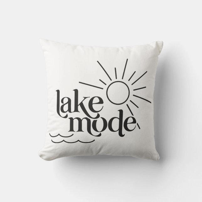 Lake Mode Summer Sun Kussen (Voorkant)