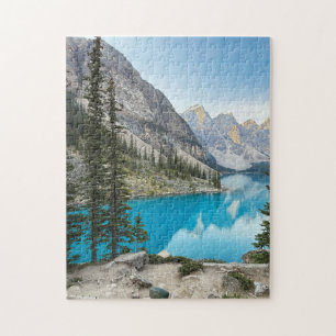 Lake Moraine bij Banff Canada Legpuzzel