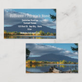 Lake Mountain landschap rustig landschap Visitekaartje (Voorkant / Achterkant)