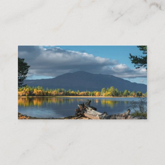 Lake Mountain landschap rustig landschap Visitekaartje (Achterkant)