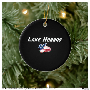 Lake Murray South Carolina Eagle Keramische Versie Keramisch Ornament
