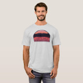 Lake Murray South Carolina Red Sunrise T-shirt (Voorkant volledig)