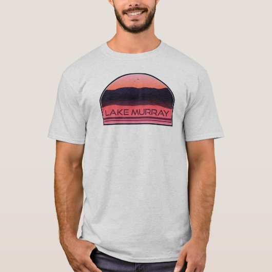 Lake Murray South Carolina Red Sunrise T-shirt (Voorkant)