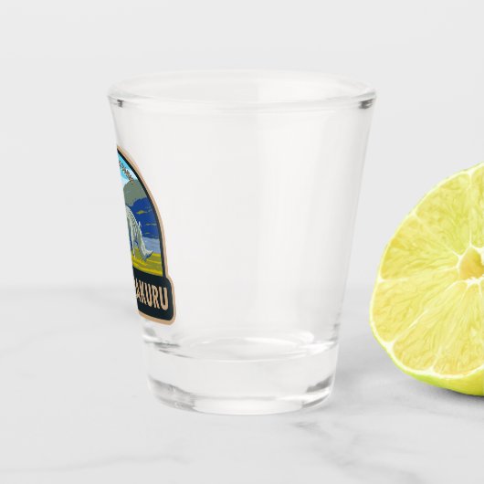 Lake Nakuru Nationaal Park Witte neushoorn Reizen Shot Glas (Rechts)