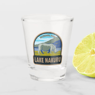 Lake Nakuru Nationaal Park Witte neushoorn Reizen Shot Glas