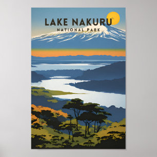 Lake Nakuru National Park Traditionele reizen Poster