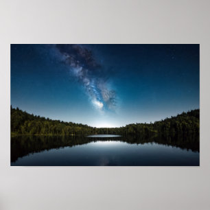 Lake Natuur Buitenlandschap Rustig Rustig Ontspann Poster