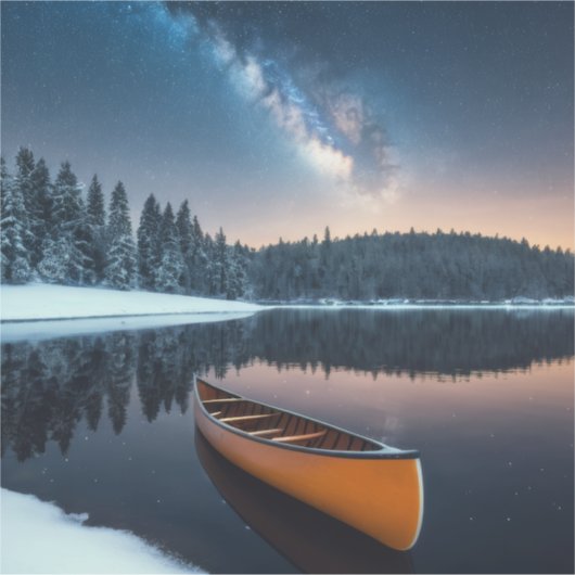 Lake Natuur Buitenlandschap Rustig Rustig Ontspann Sticker (Voorkant)