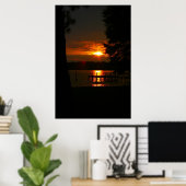Lake Norman, NC Sunset Poster (Thuiskantoor)
