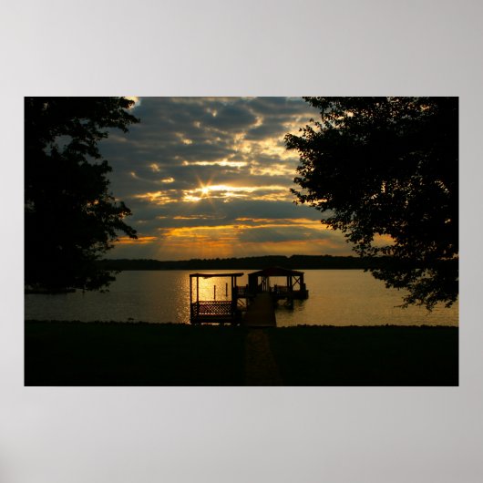 Lake Norman, NC Sunset Poster (Voorkant)