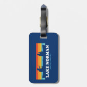 Lake Norman North Carolina Canoe Bagagelabel (Achterkant verticaal)