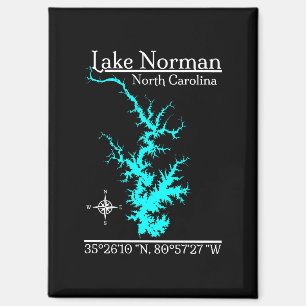 Lake Norman North Carolina Coördinaten Magneet