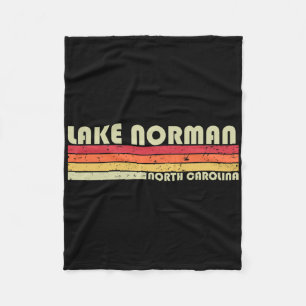 Lake Norman North Carolina Grappig Vissen Kamperen Fleece Deken