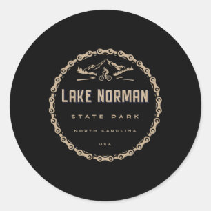 Lake Norman State Park North Carolina Mountainbike Ronde Sticker