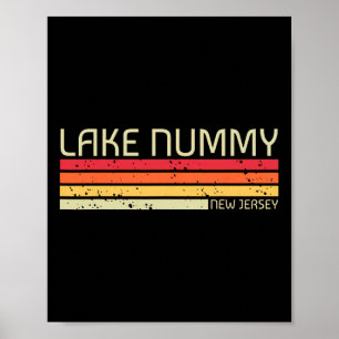 Lake Nummy New Jersey Grappige Vissen Camping Zome Poster