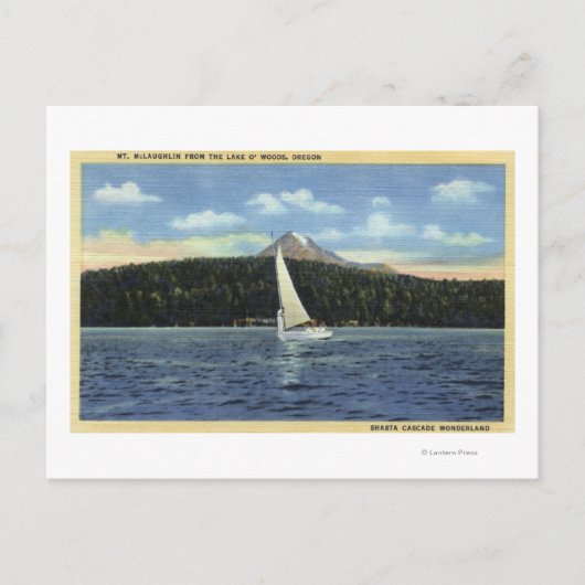 Lake O' The Bossen, Oregon Briefkaart (Voorkant)