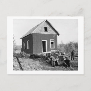 Lake of the Bossen Mobile Home, 1930 Briefkaart