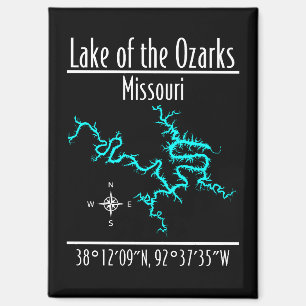 Lake of the Ozarks Missouri Coördinaten Magneet