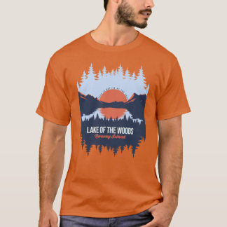 Lake Ofhe Woods Norway Island Lake With Mountain A T-shirt