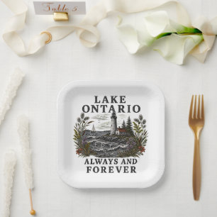 Lake Ontario Altijd En Voor Altijd Papieren Bordje