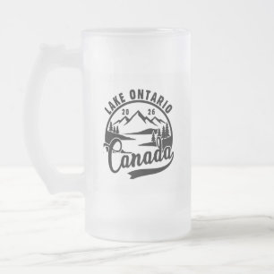 Lake Ontario zwart-wit landschapsafbeelding Matglas Bierpul