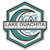 LAKE OUACHITA arkansas maan hexa Sticker (Voorkant)