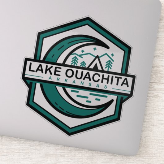 LAKE OUACHITA arkansas maan hexa Sticker (Detail)