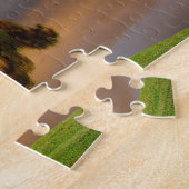Lake Palm Trees Sunset Florida Puzzle Legpuzzel (Zijkant)