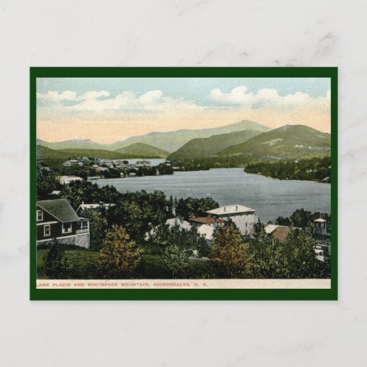 Lake Placid, Adirondacks, NY 1917  Briefkaart (Voorkant)