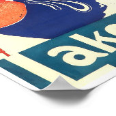 Lake Placid Club, affiche de ski (Coin)