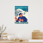 Lake Placid Club, affiche de ski (Cuisine)