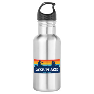 Lake Placid New York Canoe Waterfles