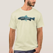 Lake Placid New York Fish T-shirt (Voorkant)