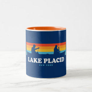 Lake Placid New York Kano Tweekleurige Koffiemok